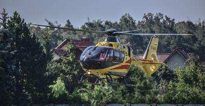 Śmigłowiec lądował przy Promenadzie