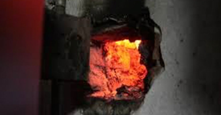 Zapaliła się sadza w kominie