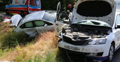 Zderzenie dwóch samochodów[gallery]