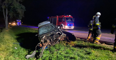 Nietrzeźwy kierowca wjechał do rowu[gallery]