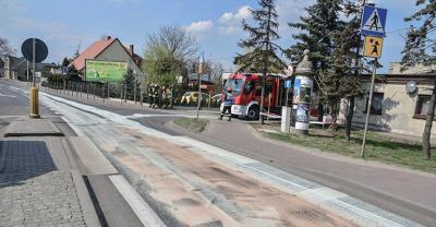 Plama oleju po kolizji[gallery]