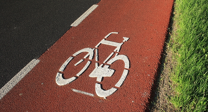 Ścieżka rowerowa do granic miasta