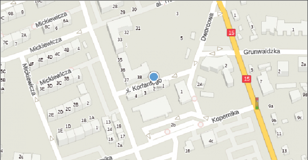 Plac Korfantego wystawiony do sprzedaży